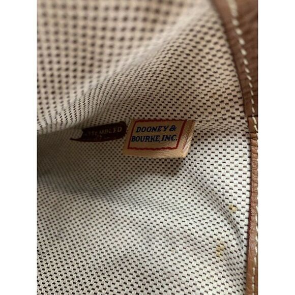 Dooney & Bourke Brown Pebble Leather Shoulder Bag - Picture 8 of 9